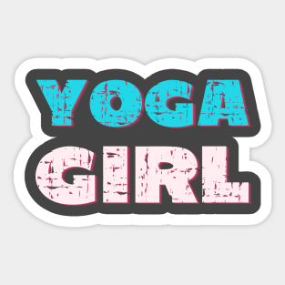 Yoga girl Sticker